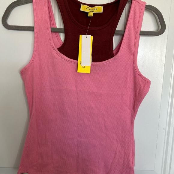 NWT Circus NY by Sam Edelman Pink Women's Tank Top, Work out, Sporty - Picture 2 of 5